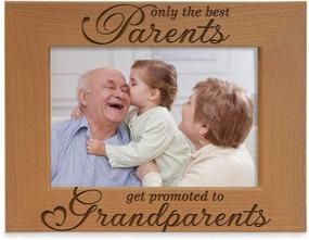 img 4 attached to 🖼️ KATE POSH Engraved Wood Picture Frame: Celebrate Grandparenthood - Perfect Gifts for Grandma and Grandpa (4x6-Horizontal)