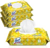 🍋 320 lemon scented multi-purpose cleaning wipes, travel packs - 4 bags logo