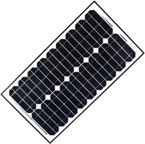 img 1 attached to ALEKO SP30W24V - 30W 24V Monocrystalline Solar Panel - Ideal for Gate Opener, Pool, Garden, and Driveway Applications