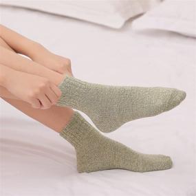 img 3 attached to Womens Winter Wool Socks Pairs