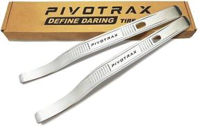 img 4 attached to 🔧 PIVOTRAX 15-Inch Tire Mount and Demount Curved Iron Tire Lever Set with Wrench (2-Pack)