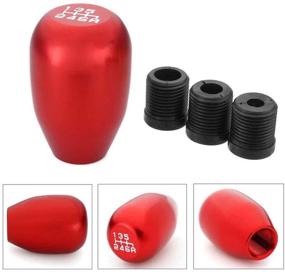 img 3 attached to Manual Racing JDM Type-R 6 Speed Manual Gear Shift Knobs Replacement Fit For Universal Most Of Vehicle(Red)