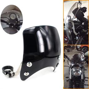 img 4 attached to 🏍️ Защитный экран для фары диаметром 5 дюймов GUAIMI для Harley Sportster XL 883 1200 XL48 72 Custom Cruisers - совместим с креплением на вилке (39-41 мм)