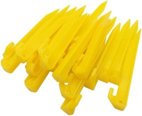 img 4 attached to 🏕️ Strong & Long-lasting GDLPZM 24pcs Plastic Tent Pegs for Secure Awning & Camping Set-up