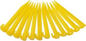 img 3 attached to 🏕️ Strong & Long-lasting GDLPZM 24pcs Plastic Tent Pegs for Secure Awning & Camping Set-up