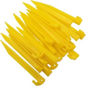 img 1 attached to 🏕️ Strong & Long-lasting GDLPZM 24pcs Plastic Tent Pegs for Secure Awning & Camping Set-up