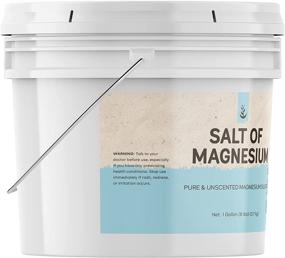 img 2 attached to 🤲 Magnesium Salt: Premium Epsom Salt (1 Gallon) | Unscented, Soothes Sore Muscles, Exfoliates Skin, Anti-Inflammatory*