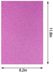 img 3 attached to SBYURE Glitter Cardstock Paper, 40 Sheets Sparkle Shinny Craft Paper - Premium A4 Glitter Paper in Multi Color Rainbow - Perfect for DIY Party Decor, Scrapbooking - 10 Colors, 250gms, One Sided