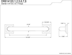 img 2 attached to Kingston Brass DR614127 Claremont Satin