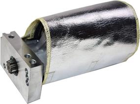 img 4 attached to 🔥 A-Team Performance 010402 Starter Heat Shield Wrap: High-Temperature Fiberglass Protection with Aluminized Silver Insulation - Versatile 7"x 24