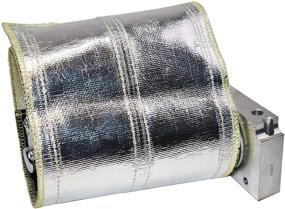 img 3 attached to 🔥 A-Team Performance 010402 Starter Heat Shield Wrap: High-Temperature Fiberglass Protection with Aluminized Silver Insulation - Versatile 7"x 24