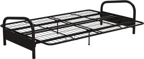 img 2 attached to Modern Metal Futon Frame: DHP Vermont, Classic Design, Full Size - Black