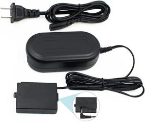 img 4 attached to 🔌 ACK-E10, FlyHi AC Power Adapter Kit with DR-E10 DC Coupler Charger (Replacement for LP-E10) for Canon EOS Rebel T3, T5, T6, T7, T100 Kiss X50, Kiss X70, EOS 1100D, 1200D, 1300D, 2000D, 4000D