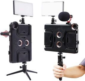 img 3 attached to 📹 Video Stabilizer Case for Apple iPad Pro 12.9 inch 2020/2018 - Compatible with Lens, Light, and Mic Attachments for Video Recording. Easily Mounts on Tripods & Monopods. (Not compatible with 1st & 2nd Gen)