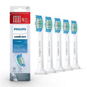 img 4 attached to Зубные щетки замены Philips Sonicare SimplyClean - 5 насечек, белые (HX6015/03)