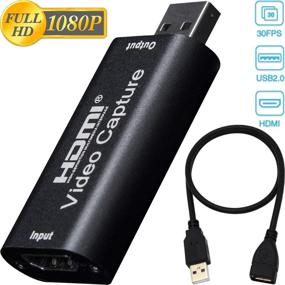 img 3 attached to 📹 BlueAVS HDMI to USB Video Capture Card 1080P: Record & Stream Live Video via DSLR, Camcorder & Action Cam - Metal-Gray