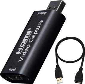 img 4 attached to 📹 BlueAVS HDMI to USB Video Capture Card 1080P: Record & Stream Live Video via DSLR, Camcorder & Action Cam - Metal-Gray