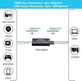 img 2 attached to 📹 BlueAVS HDMI to USB Video Capture Card 1080P: Record & Stream Live Video via DSLR, Camcorder & Action Cam - Metal-Gray