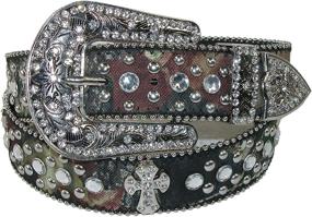 img 4 attached to CTM Womens Western Rhinestone Xlarge