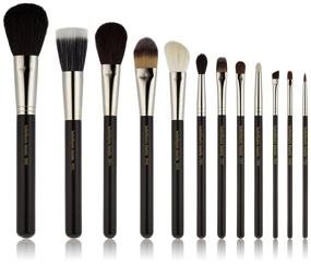 img 3 attached to 💄 Bdellium Tools Maestro Series 12pc. Professional Makeup Brush Set with Roll-Up Pouch