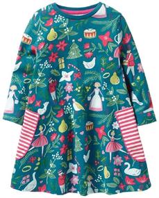 img 1 attached to Christmas Girls' Clothing: FreeLu Longsleeve Occasion Dresses