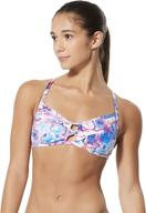 👙 endurance lite tie back print women's swimsuit top bikini by speedo logo