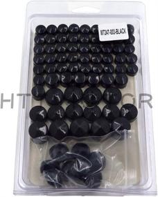 img 3 attached to 🏍️ HTTMT MT247-003-BK: Black Bolts Toppers Caps for 1991-2012 Harley Davidson Dyna Glide Twin Cam