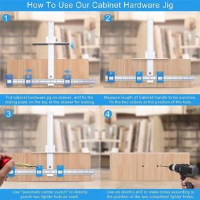 img 1 attached to Ultimate Cabinet Hardware Kit: King&amp;Charles Cabinet Hardware Big Kit with 3-in-1 Aluminum Alloy Template Tool, Handles/Pulls Template, and Center Punch