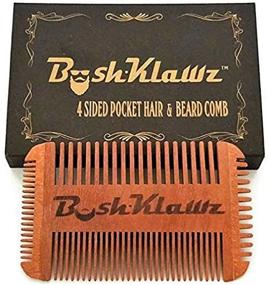 img 3 attached to 🧔 4Klawz Beard Comb - Ultimate Pocket Comb for Men's Hair, Beard, Mustache, and Sideburns