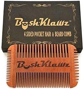 img 2 attached to 🧔 4Klawz Beard Comb - Ultimate Pocket Comb for Men's Hair, Beard, Mustache, and Sideburns