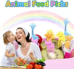 img 3 attached to 🐾 Fun and Cute Cartoon Animal Food Picks for Kids - 86 Pcs Ideal for Bento Lunch Boxes, Fruit & Snacks