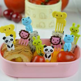 img 2 attached to 🐾 Fun and Cute Cartoon Animal Food Picks for Kids - 86 Pcs Ideal for Bento Lunch Boxes, Fruit & Snacks