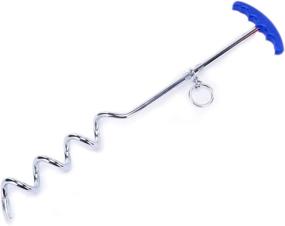 img 2 attached to 🐾 Reflective Tie-Out Cable and Stake for Medium to Large Dogs in the Dog Yard - Ideal for Outdoor Use