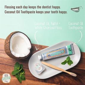 img 1 attached to 🥥 Dr. Ginger's Coconut Oil Oral Care Duo - Coconut Mint Toothpaste (4 oz) + Mouthwash (12 oz)
