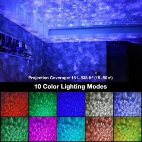 img 3 attached to 🌟 Acetek Star Projector Night Light: Bluetooth Speaker & Remote Control | Sky Starry Ocean Wave Skylight Night Light Projector for Bedroom, Party, Home Decor - Ideal for Kids & Adults