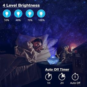 img 2 attached to 🌟 Acetek Star Projector Night Light: Bluetooth Speaker & Remote Control | Sky Starry Ocean Wave Skylight Night Light Projector for Bedroom, Party, Home Decor - Ideal for Kids & Adults