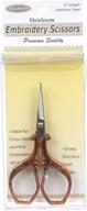 copper square handle sullivan embroidery scissors logo