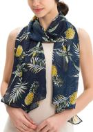 lightweight headband pashminas accessary navy_pineapple logo