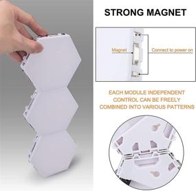 img 1 attached to Hexagon Lights Honeycomb Modular Quantum