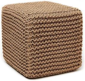 img 2 attached to Anji Mountain Natural Square 18 Inch Home Decor and Poufs