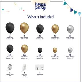 img 2 attached to 🎉 Stunning New Years Eve Party Decorations: Black and Gold Balloon Garland Kit with 158 Pcs - Perfect for Graduation, Birthday, Wedding & More!