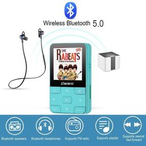 img 3 attached to 🎧 Versatile 32GB MP3 Player with Bluetooth 5.0, HiFi Lossless Sound, FM Radio, and More - Green