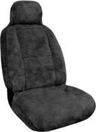 🐑 eurow sheepskin seat cover: premium quality, 56x23 inches, gray - ultimate comfort for your car seats! logo