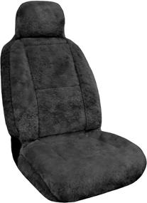 img 4 attached to 🐑 Eurow Sheepskin Seat Cover: Premium Quality, 56x23 Inches, Gray - Ultimate Comfort for Your Car Seats!