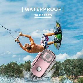 img 1 attached to 📷 SJCAM C100+ Small Action Camera 4K30FPS with 1.6hrs Video Recording, Waterproof, Stabilization, Live Streaming, Webcam, 1 oz Lightweight for Travel, Sports, Vlog (Pink)