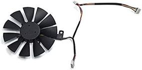 img 3 attached to Вентилятор охлаждения Asus Strix R9 390X 390 RX 480 RX 580 🌀 GTX 980 Ti 1060 1070 1080: вентилятор inRobert PLD09210S12HH Fan-A (6pin)