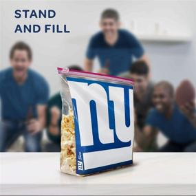 img 2 attached to 🏈 Convenient Ziploc Slider Storage Gallon Bags (20 Count) – Perfect for On-the-Go Snacks, Tailgating, and Homegating with an NFL New York Giants Twist!