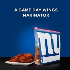 img 1 attached to 🏈 Convenient Ziploc Slider Storage Gallon Bags (20 Count) – Perfect for On-the-Go Snacks, Tailgating, and Homegating with an NFL New York Giants Twist!