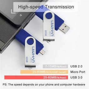 img 1 attached to 🔌 Leizhan 32GB USB 3.0 OTG флеш-накопитель для Samsung Galaxy S7 S6 S5 S4 S3, Xiaomi, LG, Sony и больше