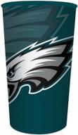 официально лицензированные пластиковые сувенирные кружки philadelphia eagles nfl - 20 штук, 22 унции логотип